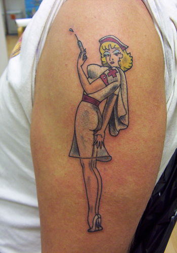 Looking for unique Angel tattoos Tattoos?  Pin up nurse