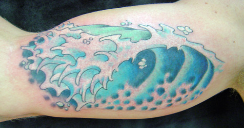 Looking for unique Traditional tattoos Tattoos?  water wave tsunami tattoo