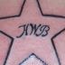 tattoo galleries/ - star with initials - 13458