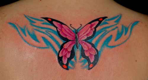 Tattoo Galleries: blue butterfly Tattoo Design