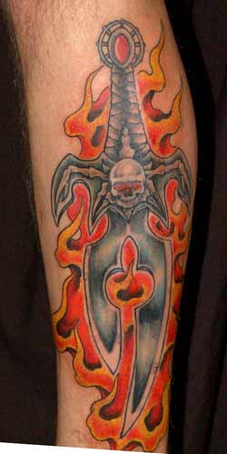 Tattoo Galleries: fantasy dagger Tattoo Design