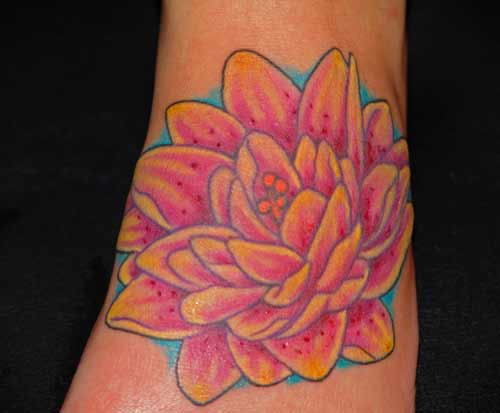 Tattoo Galleries: water lily Tattoo Design
