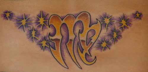 Tattoo Galleries: astrological sign Tattoo Design