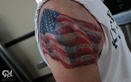 Example - American Flag Tattoo