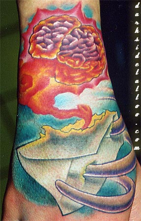 Tattoo Galleries: Mail, Ribs, and a Brain Tattoo Design