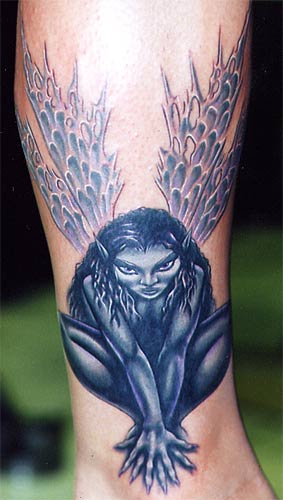 Tattoo Galleries: Faery coverup Tattoo Design