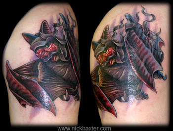 Tattoo Galleries: Mummy Bat Tattoo Design