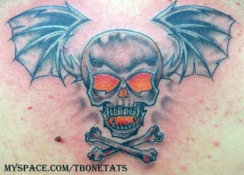 Travis Brown - Winged Skull Tattoo