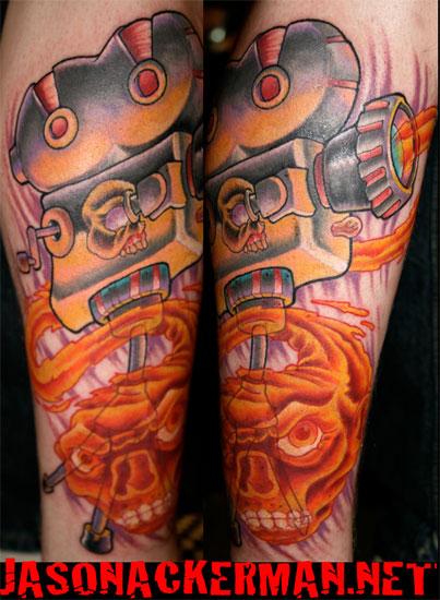 Jason Ackerman - movie camera tattoo