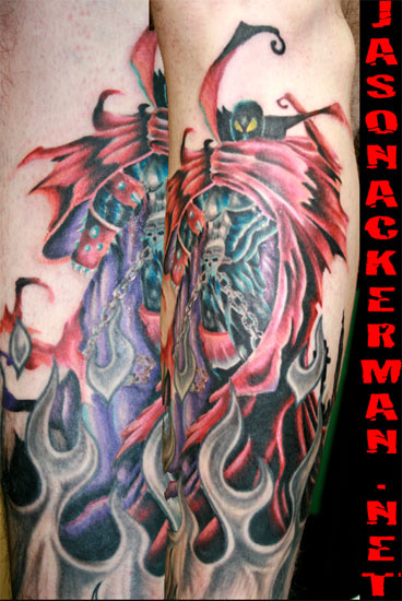 Jason Ackerman - spawn tattoo