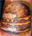 Tattoos - burger king double cheese burger - 32738