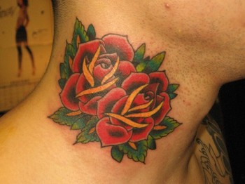 Pete Ballesty - Traditional Roses on Neck