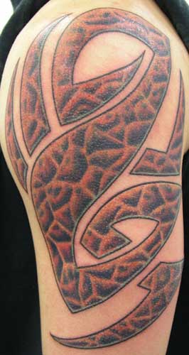 Tattoo Galleries: Textured Tribal  Tattoo Design