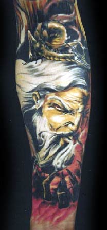 Looking for unique Tom Strom Tattoos?  Wise Man