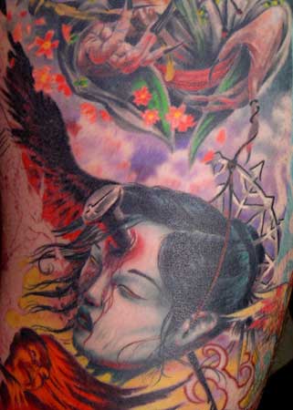 Looking for unique Tom Strom Tattoos?  japanese noh story tattoo