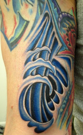 Looking for unique Color tattoos Tattoos?  Wave filler