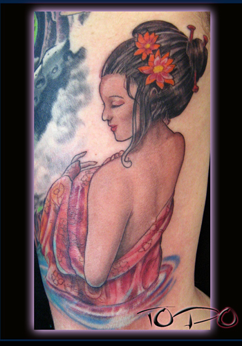 Keyword Galleries: Color Tattoos, Traditional Asian Tattoos, Pin Up Tattoos