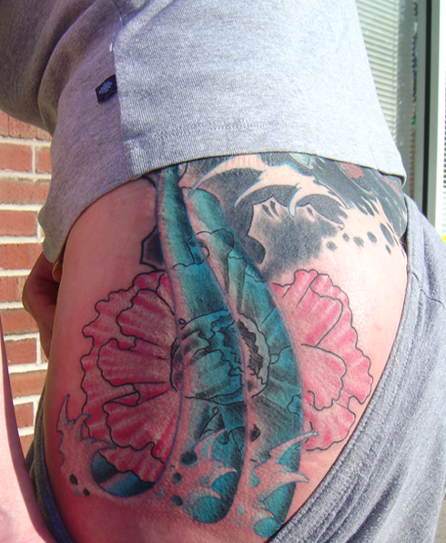 Looking for unique Color tattoos Tattoos?  Kari's new butt panel