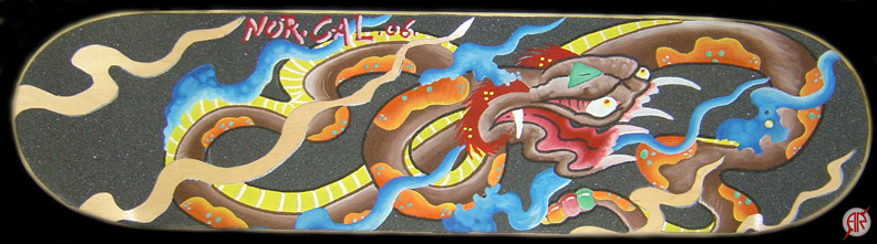 Looking for unique Skate-Boards Art Galleries?  norcal rasta rattler griptape