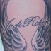 tattoo galleries/ - wings in memorial of son - 14894