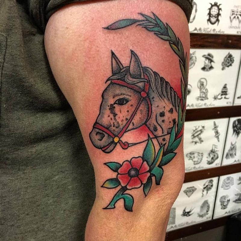 Adam @ Graceland Tattoo : Tattoos : Traditional Old School : Traditional  Horse Head