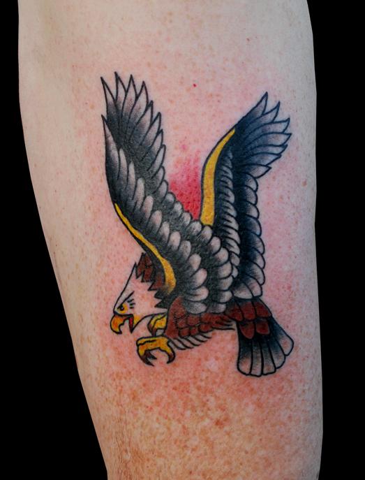 old school eagle tattoo flash