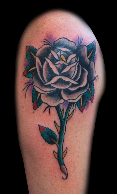 Black Rose Tattoo by Adam Lauricella : Tattoos