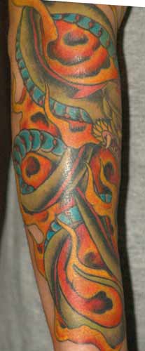 Anthony Lawton Tattoo Galleries: snake 2  design