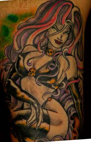 Anthony Lawton Tattoo Galleries: lady death  design