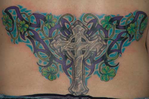 Anthony Lawton Tattoo Galleries: celtic cross  design