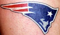 Trey Kamprath Tattoo Galleries: Patriots Logo Tattoo design