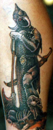 Anthony Lawton Tattoo Galleries: Death dealer design