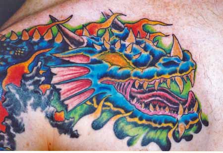 Anthony Lawton Tattoo Galleries: dragon design