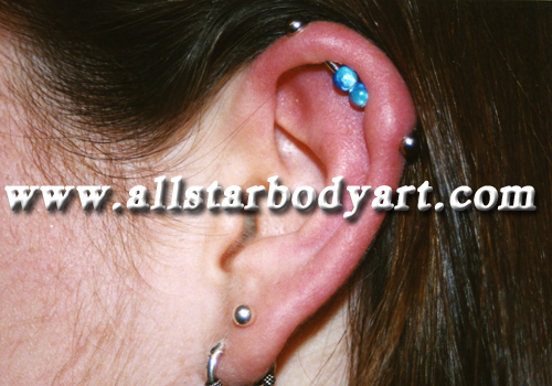 Looking for unique Body Piercing? Industrial with Beads