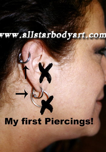 Looking for unique Body Piercing? Cartilage and earlobe