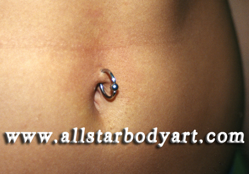 Looking for unique Body Piercing? Navel with ring