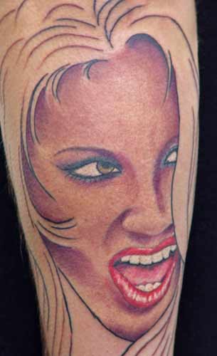 Tattoo Galleries: suzanne portrait Tattoo Design