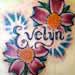 Anthony Lawton Tattoo Galleries: Flowers with name design