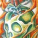 Anthony Lawton Tattoo Galleries: Knife through Skull design