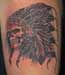 Anthony Lawton Tattoo Galleries: skeleton chief design