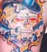 Anthony Lawton Tattoo Galleries: skull with pistons design