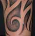 Anthony Lawton Tattoo Galleries: negative tribal half design