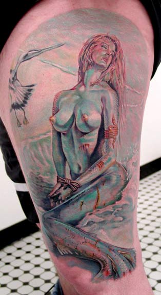 Nature Water Tattoos Bound Mermaid