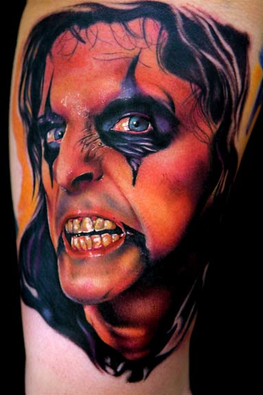 house music tattoo. Music Tattoos. Alice Cooper