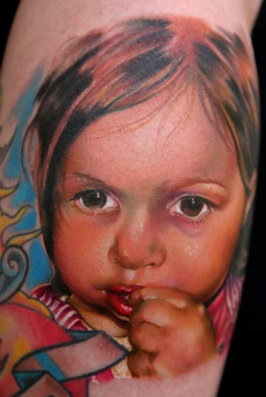 tattoo baby. Color Tattoos. Baby