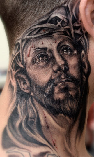 Mike Demasi Jesus tattoo
