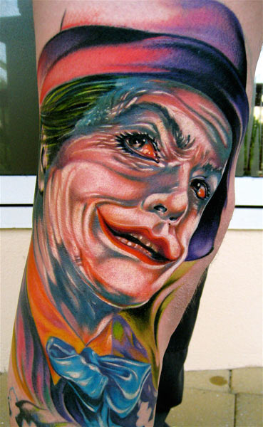 evil joker tattoo. Mike Demasi - Joker Tattoo