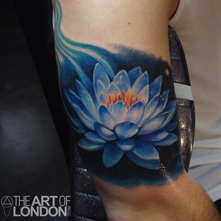 tattoos/ - Blue Lotus Flower Tattoo - 93987