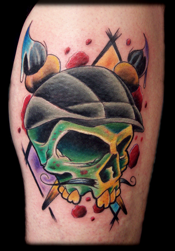 Looking for unique Elmo Tattoos?  Skull