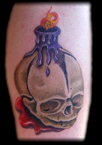 Looking for unique Elmo Tattoos?  Fetus Skull